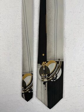 Frank Lloyd Wright Boelter 100% Silk Necktie March Balloons NWT Italy